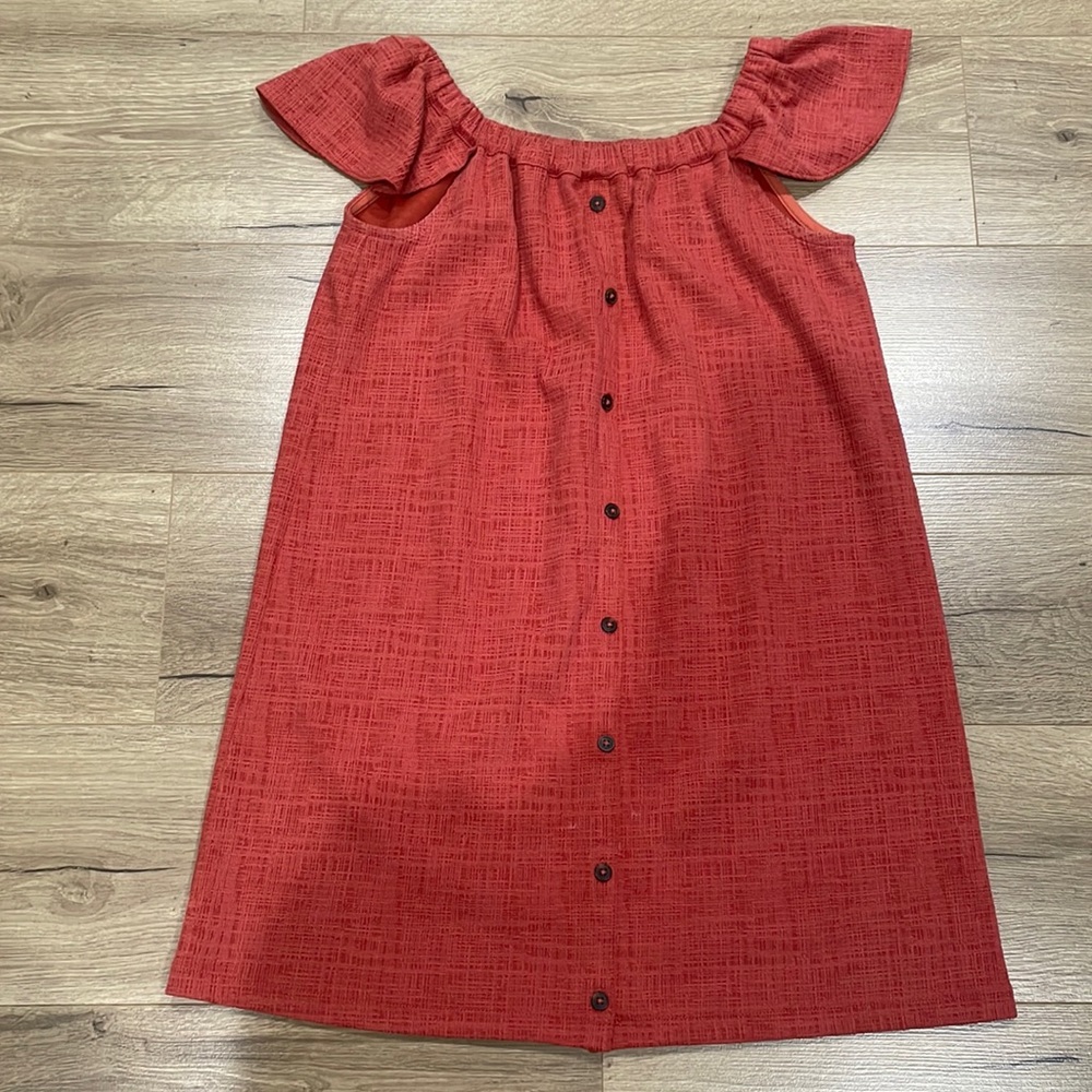 Madewell off the shoulder mini dress.